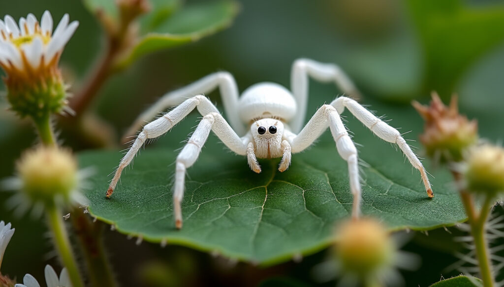 découvrez l'araignée blanche crabe : comment l'identifier, son habitat naturel et son comportement particulier.