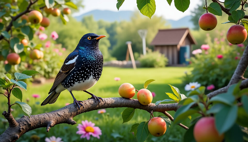 découvrez l'impact de l'étourneau au jardin : son utilité, les nuisances qu'il peut causer, et des conseils pratiques pour bien cohabiter avec cet oiseau.