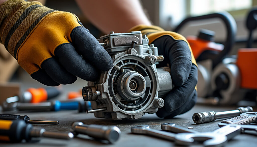 découvrez nos astuces pratiques pour le réglage du carburateur de votre tronçonneuse et assurez un moteur stable et performant à chaque utilisation.
