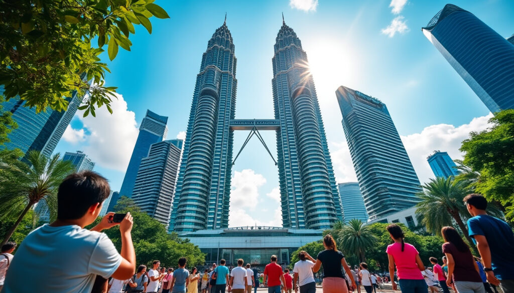 découvrez les tours petronas à kuala lumpur : explorez leur architecture impressionnante, admirez la vue panoramique depuis les plus hautes plateformes et profitez des nombreuses attractions autour de ce symbole emblématique de la malaisie.