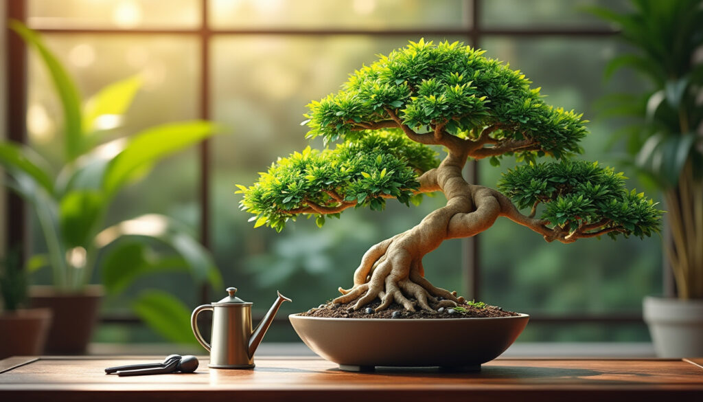découvrez comment prolonger la durée de vie de votre ficus ginseng grâce à nos conseils d'entretien faciles et efficaces pour un arbre en pleine santé.